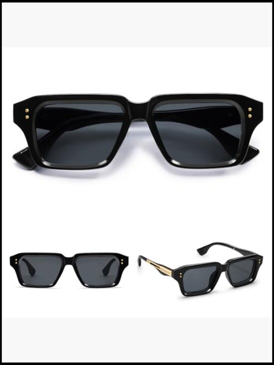 Square Frame Sunglasses UV400 Protection Ultralight Plastic Frame main image 6